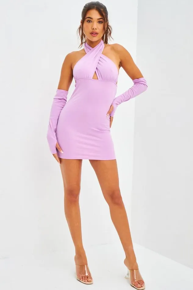 Women Robe Courte Lilas Dos Nu Avec Mitaines Brentiny Paris Ceremonial Outfits Women Robe Courte Lilas Dos Nu Avec Mitaines Brentiny Paris Ceremonial Outfits