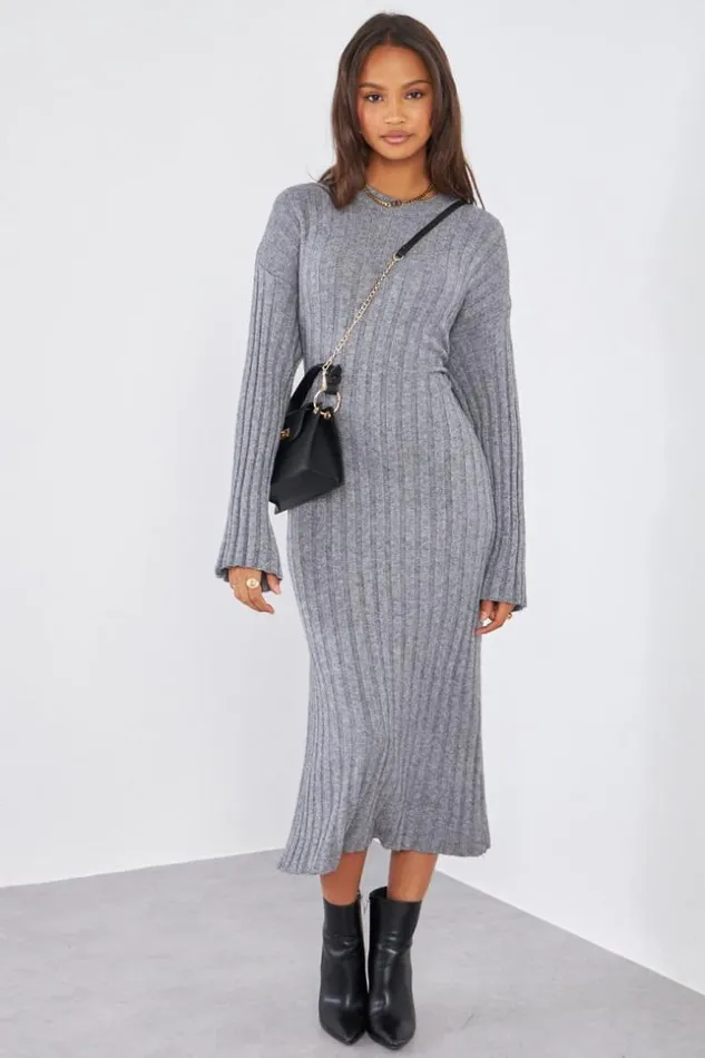 Women Robe Grise Moulante Longue Ctele Grey Brentiny Paris Short Dresses