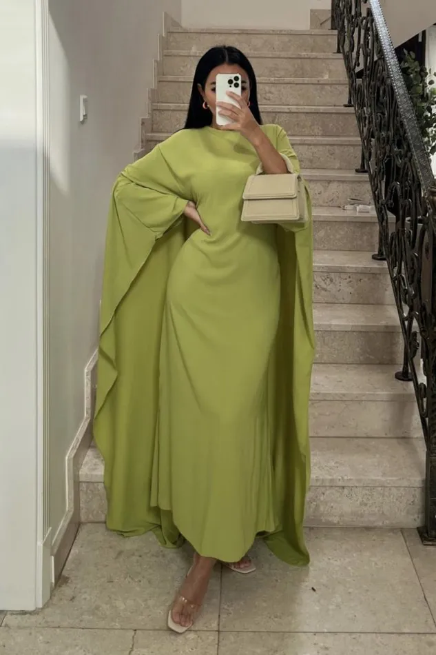 Women Robe Verte Ceinture Empicement Cape Green Brentiny Paris Short Dresses Women Robe Verte Ceinture Empicement Cape Green Brentiny Paris Short Dresses