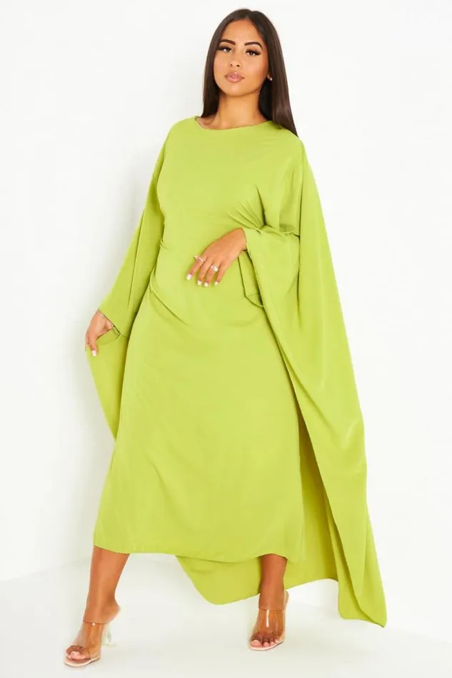 Women Robe Verte Ceinture Empicement Cape Green Brentiny Paris Short Dresses Women Robe Verte Ceinture Empicement Cape Green Brentiny Paris Short Dresses