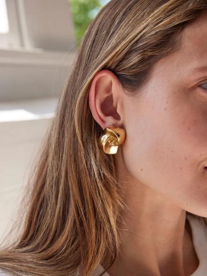 Women Rylan 8211 Modernist Earrings In Gold The UNDONE Earrings