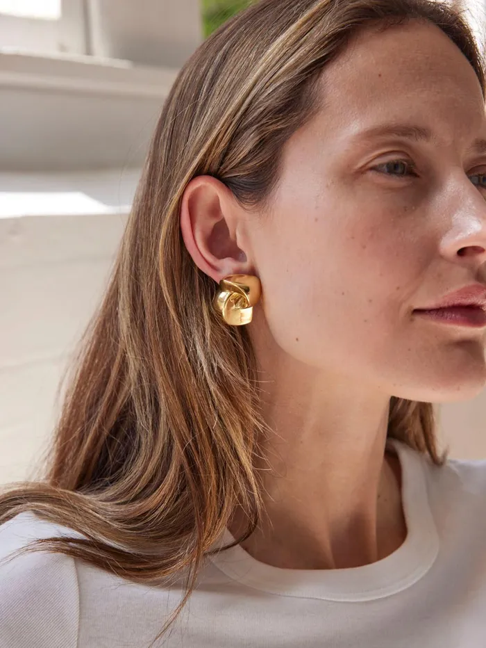 Women Rylan 8211 Modernist Earrings In Gold The UNDONE Earrings
