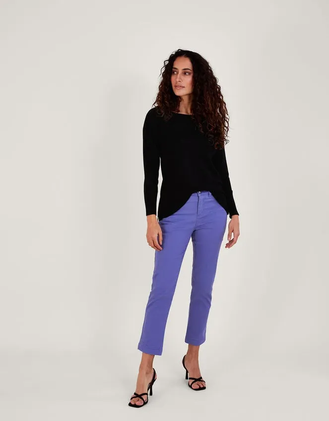 Women Safaia Cropped Skinny Jeans In Sustainable Cotton Blue Monsoon Trousers and Jeans