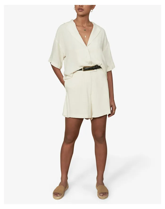 Women Sancia Hollis Shorts Cream Madewell Shorts
