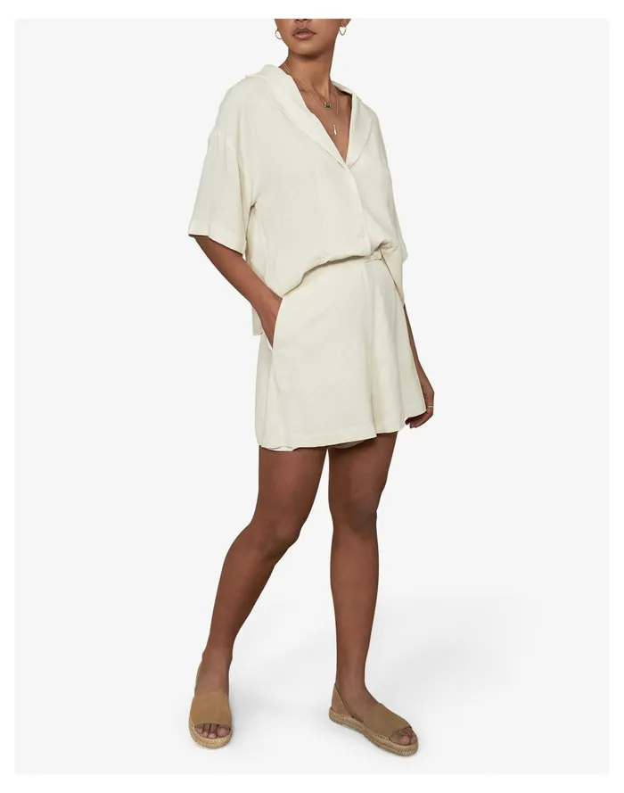 Women Sancia Hollis Shorts Cream Madewell Shorts Women Sancia Hollis Shorts Cream Madewell Shorts