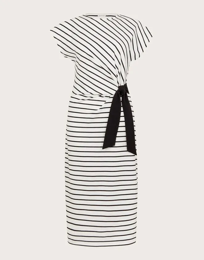 Women Sanya Stripe Tie Dress Ivory Monsoon Dresses