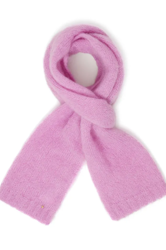 Women Scarf Charlette Blossom charpe Mohair Rose Mauve Des Petits Hauts Scarves and Beanies