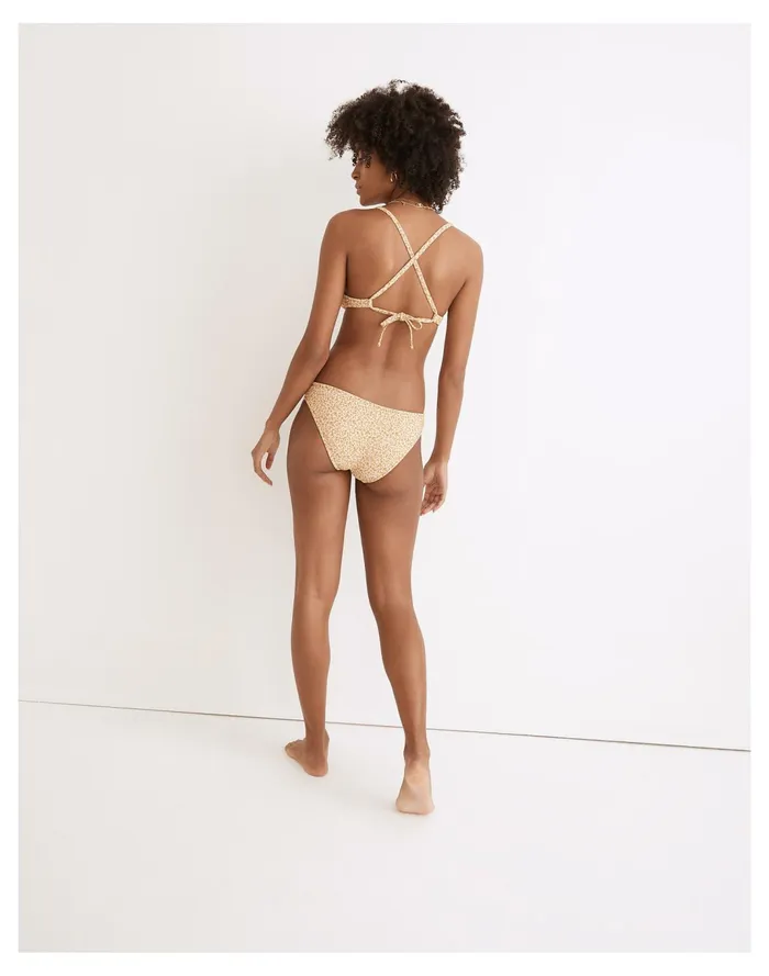 Women Second Wave Floral Jacquard Classic Bikini Bottom Lighthouse Madewell Swim Women Second Wave Floral Jacquard Classic Bikini Bottom Lighthouse Madewell Swim