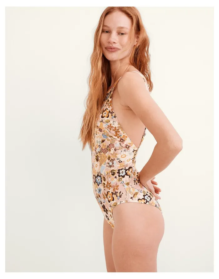 Women Second Wave High Neck One Piece Swimsuit Dusty Blush Madewell Swim Women Second Wave High Neck One Piece Swimsuit Dusty Blush Madewell Swim