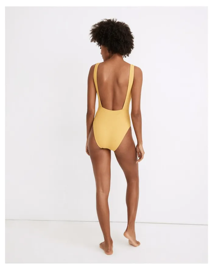 Women Second Wave Ribbed Square Neck Tank One Piece Swimsuit Gilded Chartreuse Madewell Swim Women Second Wave Ribbed Square Neck Tank One Piece Swimsuit Gilded Chartreuse Madewell Swim