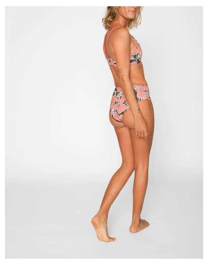 Women Seea Brasilia Reversible Bikini Bottom Pink Multi Madewell Swim