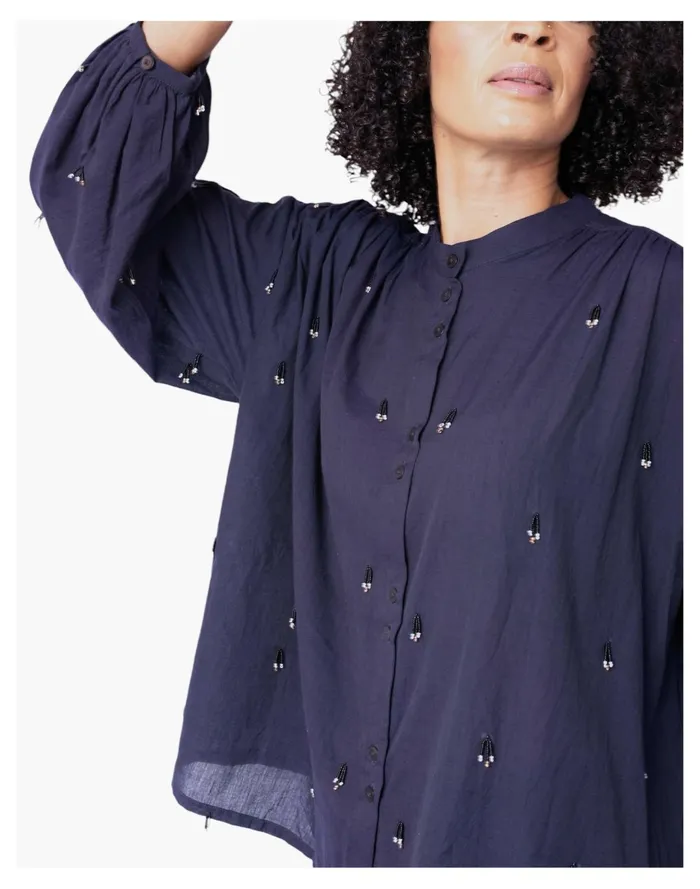 Women Seek Collective Artist Shirt In Stripe Deep Navy Madewell Tops and Shirts Women Seek Collective Artist Shirt In Stripe Deep Navy Madewell Tops and Shirts
