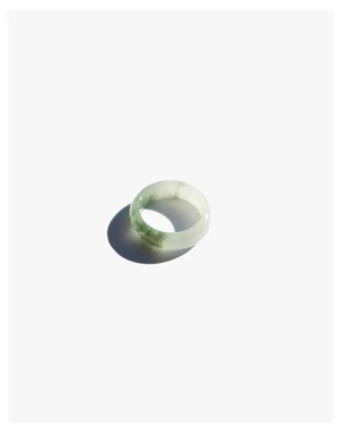 Women Seree Koi Mottled Jade Ring Green Madewell Rings