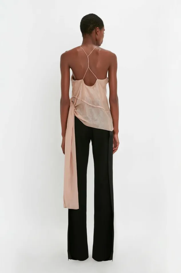 Women Shirts and Tops Victoria Beckham Flower Detail Cami Top In Rosewater
