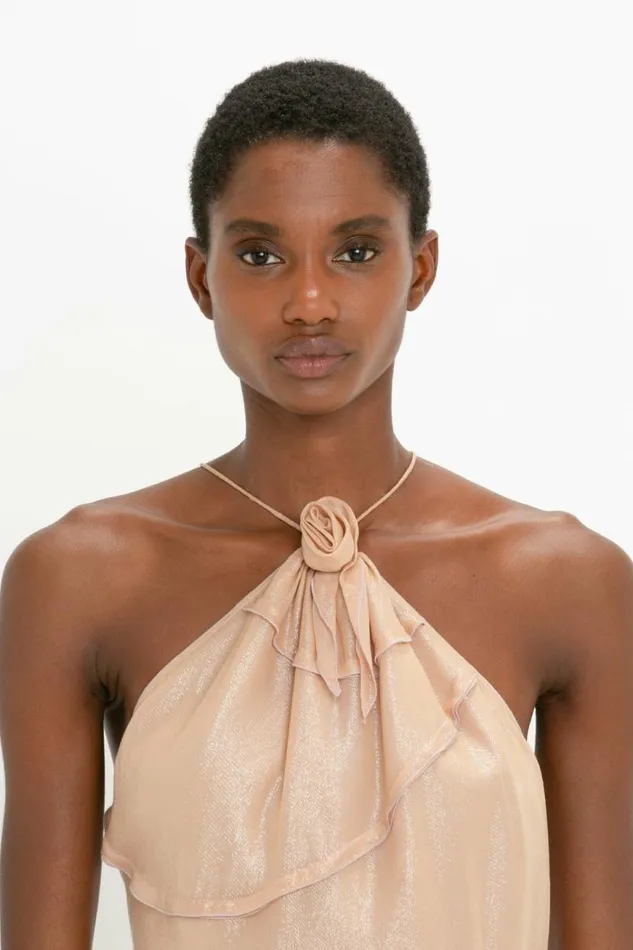 Women Shirts and Tops Victoria Beckham Flower Detail Cami Top In Rosewater