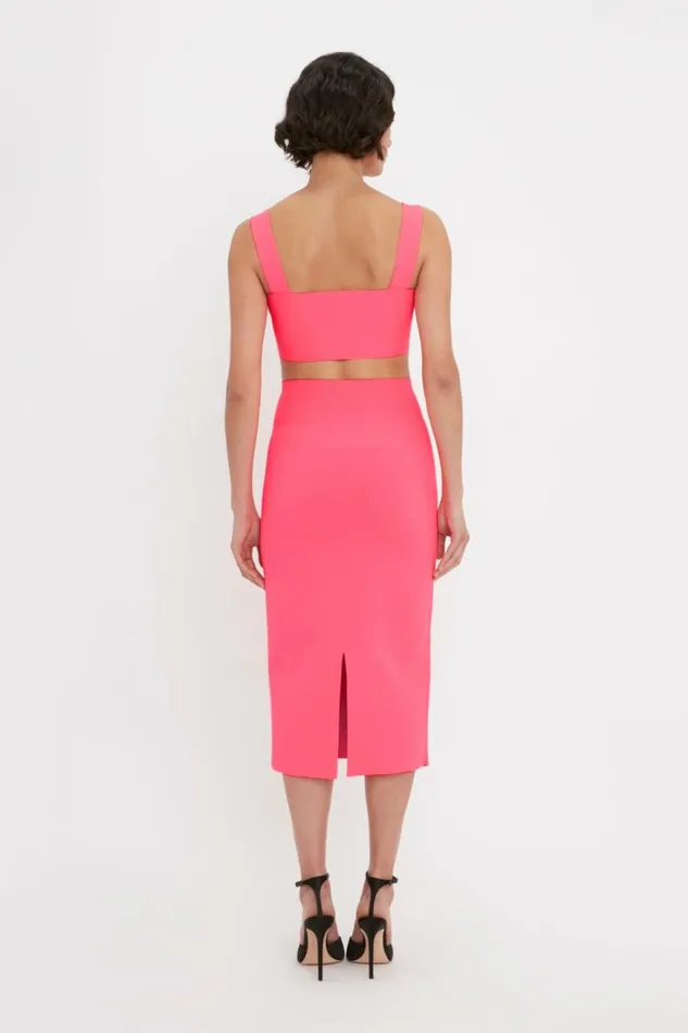 Women Shirts and Tops Victoria Beckham VB Body Strap Bandeau Top In Pink