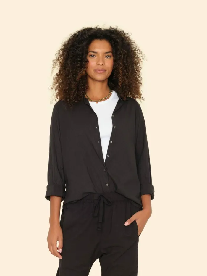 Women Shirts Xirena Black Beau Shirt