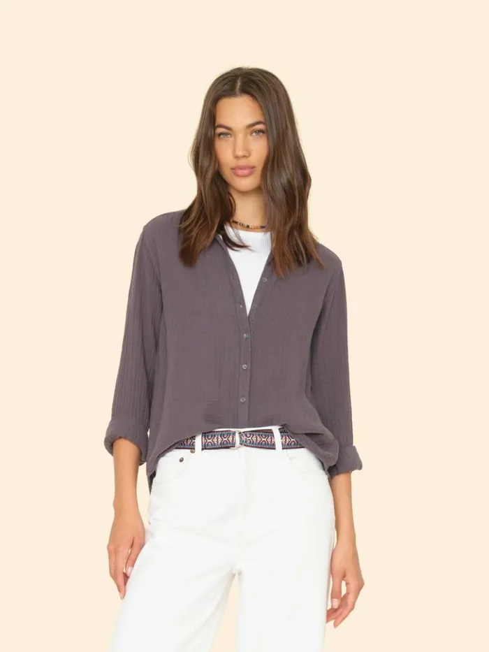 Women Shirts Xirena Charcoal Scout Shirt