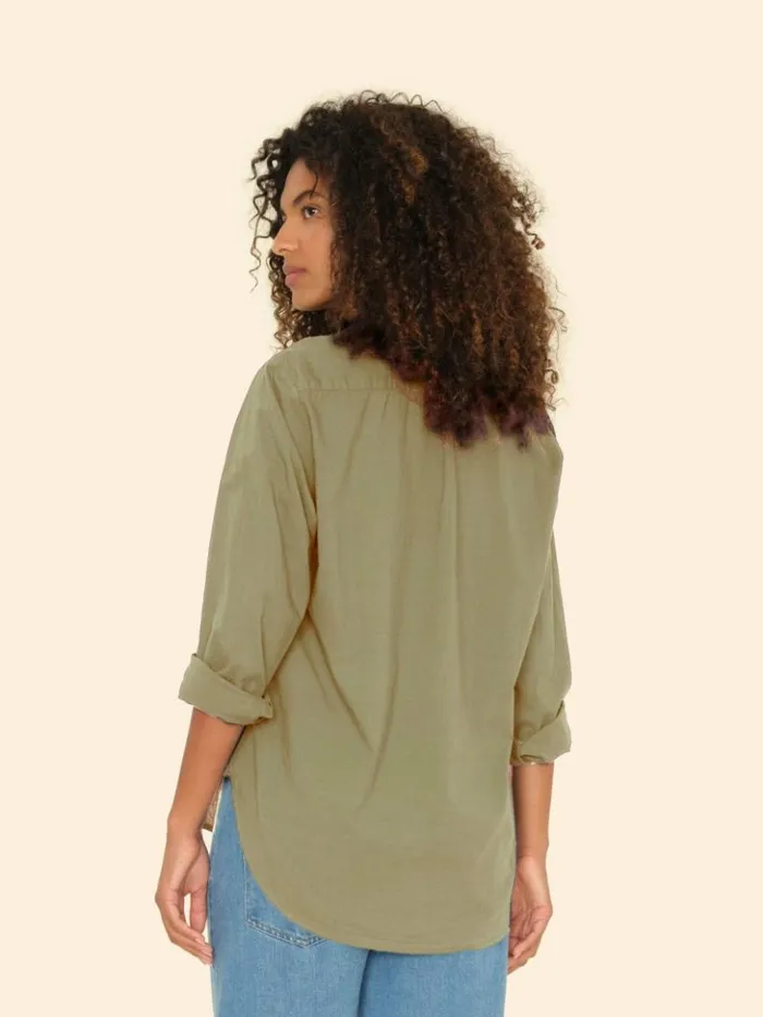 Women Shirts Xirena Dark Seagrass Beau Shirt
