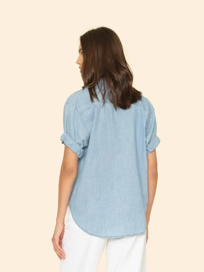 Women Shirts Xirena Dusty Blue Channing Shirt