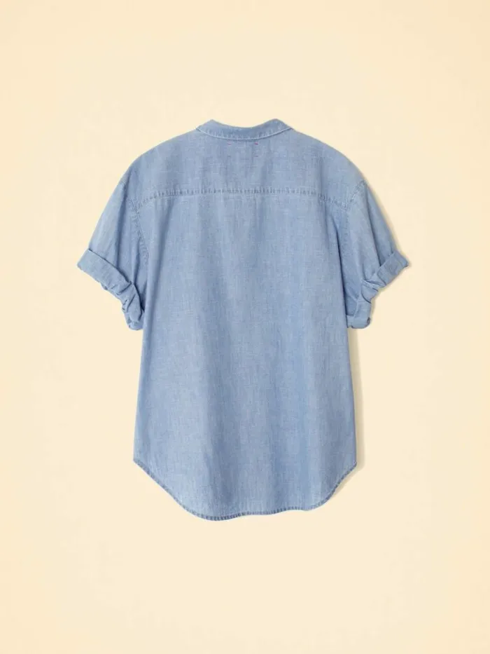 Women Shirts Xirena Dusty Blue Channing Shirt