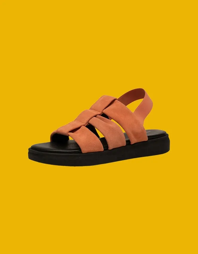 Women Shoe The Bear Suede Sandals Orange Monsoon Sandals