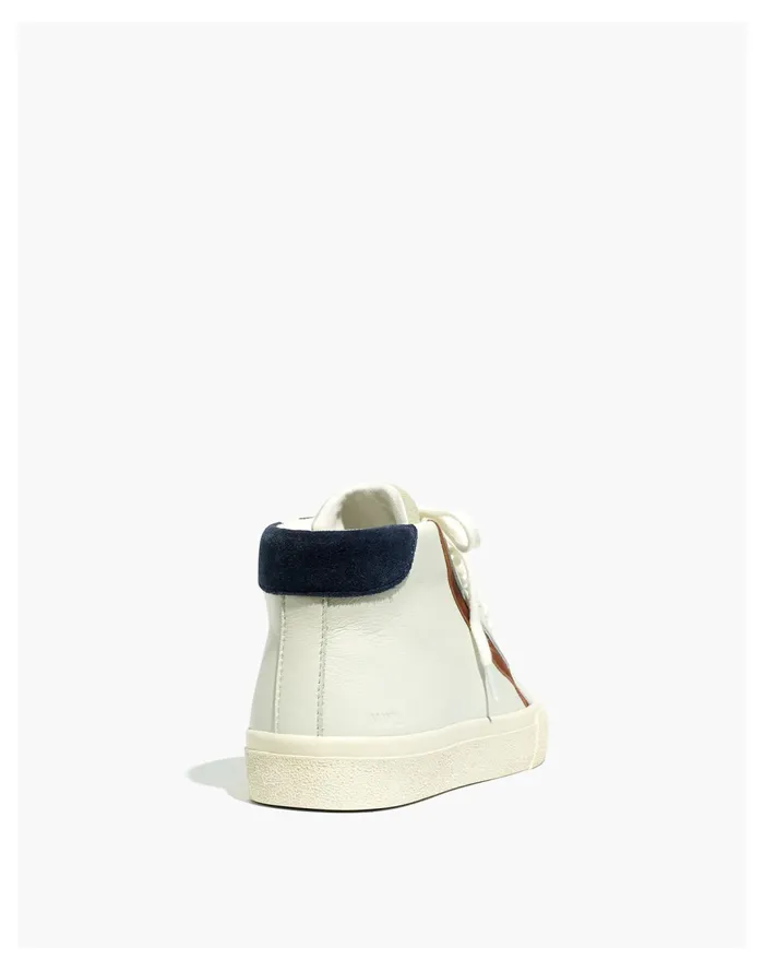 Women Sidewalk High Top Sneakers In Colorblock Leather Gossamer Grey Multi Madewell Sneakers Women Sidewalk High Top Sneakers In Colorblock Leather Gossamer Grey Multi Madewell Sneakers