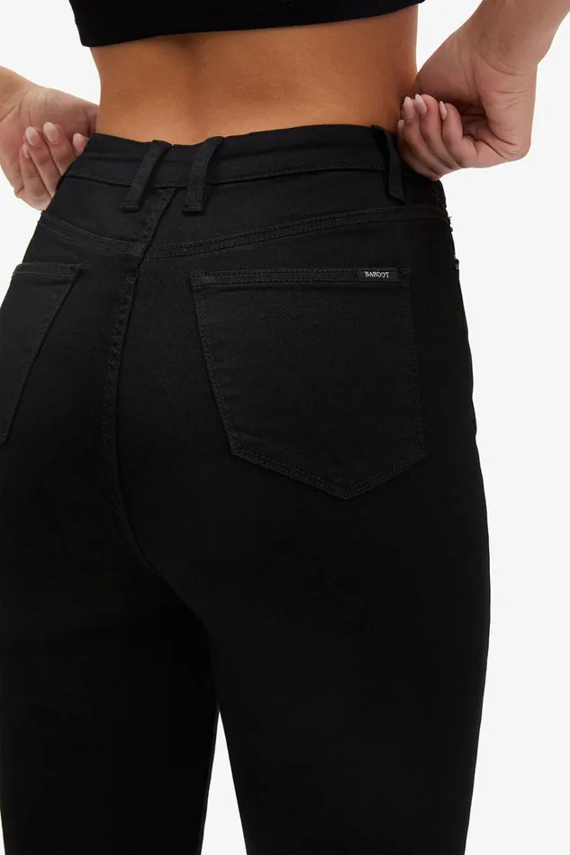 Women Skinny Jeans Bardot Khloe Super High Tall Jeans In Black Black
