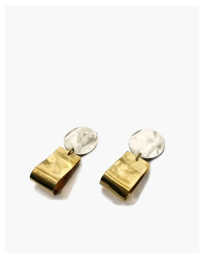 Women SLANTT Petite Claudia Earrings Brass Madewell Earrings
