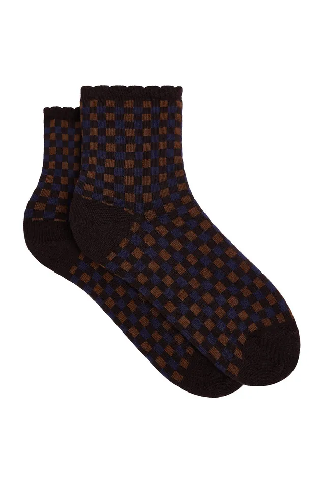 Women Socks Willem Vichy Ours Chaussettes Coton Vichy Des Petits Hauts Shoes and Socks