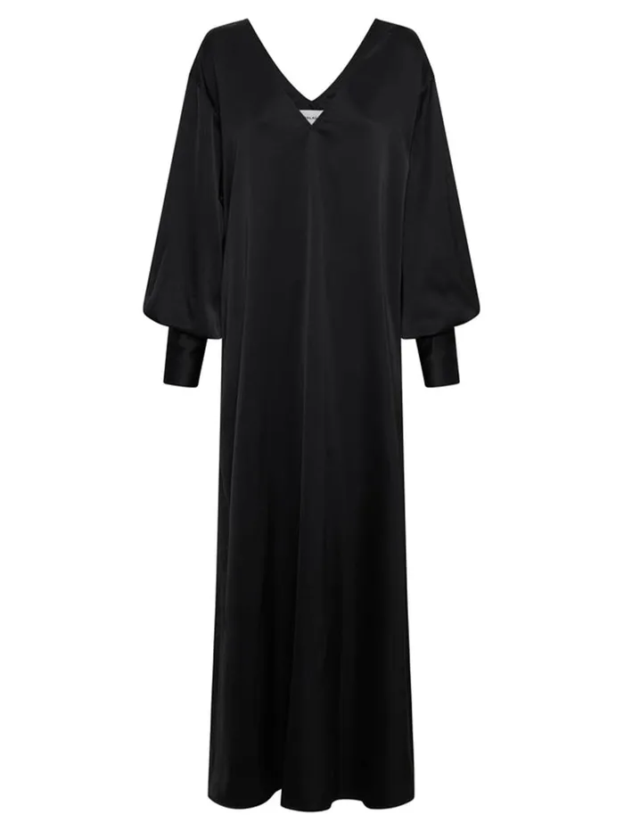 Women Solaqua 8211 Josefine Silk Dress In Black Noir The UNDONE Dresses