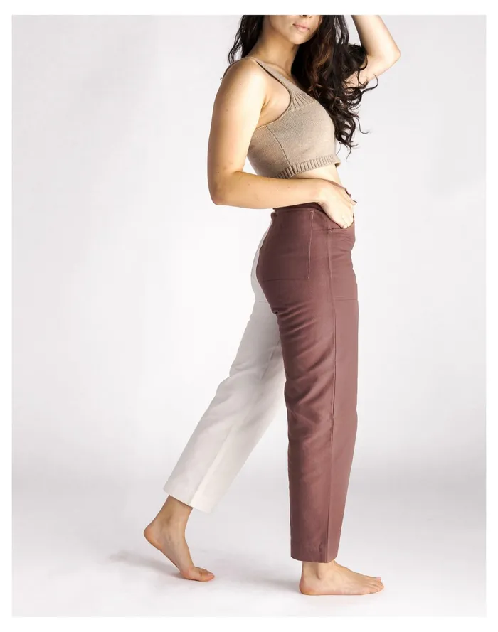 Women SOLUNA COLLECTIVE Two Tone Cargo Pants Multi Madewell Pants Women SOLUNA COLLECTIVE Two Tone Cargo Pants Multi Madewell Pants