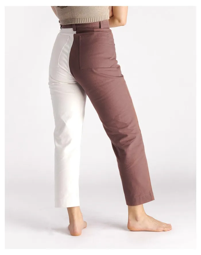 Women SOLUNA COLLECTIVE Two Tone Cargo Pants Multi Madewell Pants Women SOLUNA COLLECTIVE Two Tone Cargo Pants Multi Madewell Pants