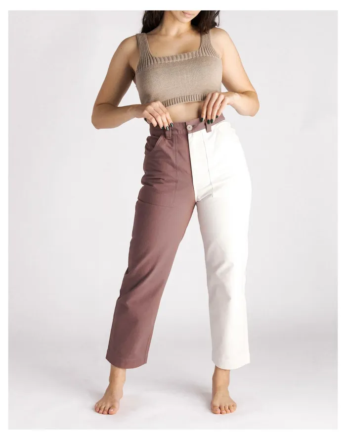 Women SOLUNA COLLECTIVE Two Tone Cargo Pants Multi Madewell Pants Women SOLUNA COLLECTIVE Two Tone Cargo Pants Multi Madewell Pants