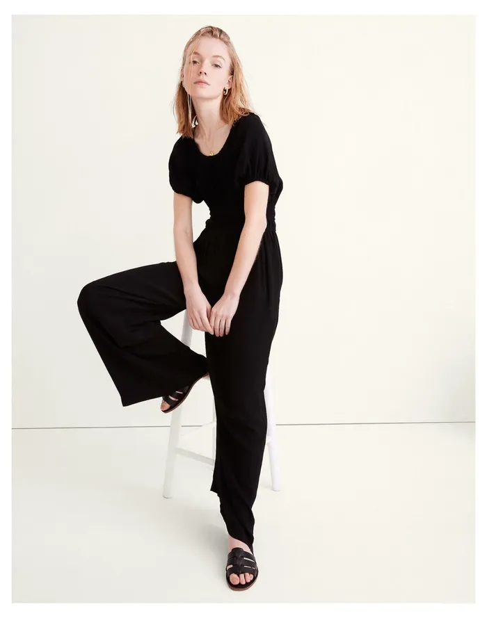 Women Sophia Jumpsuit True Black Madewell Jumpsuits and Overalls