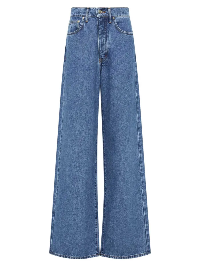 Women St Agni 8211 Mid Rise Wide Leg Jean In Denim Blue The UNDONE Denim