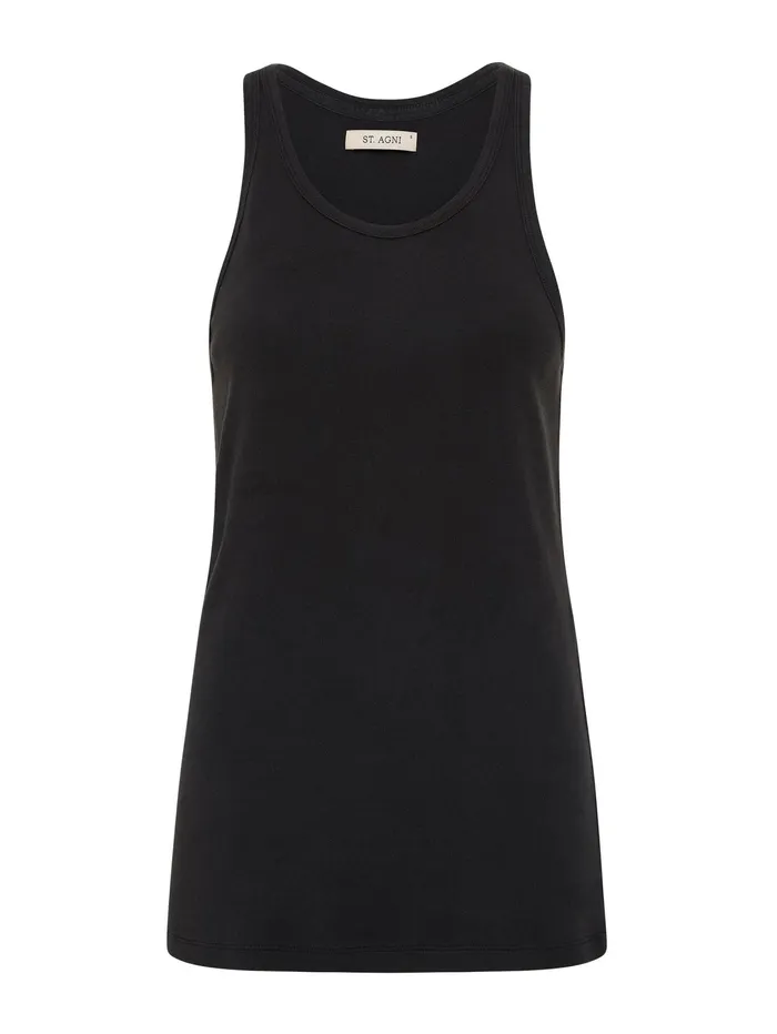 Women St Agni 8211 Organic Cotton Everyday Tank In Black The UNDONE Tops