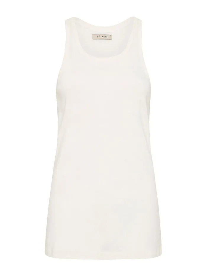 Women St Agni 8211 Organic Cotton Everyday Tank In White The UNDONE Maternity
