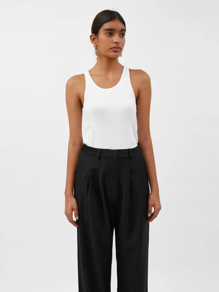Women St Agni 8211 Organic Cotton Everyday Tank In White The UNDONE Maternity