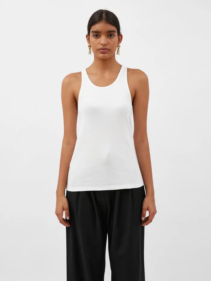 Women St Agni 8211 Organic Cotton Everyday Tank In White The UNDONE Maternity