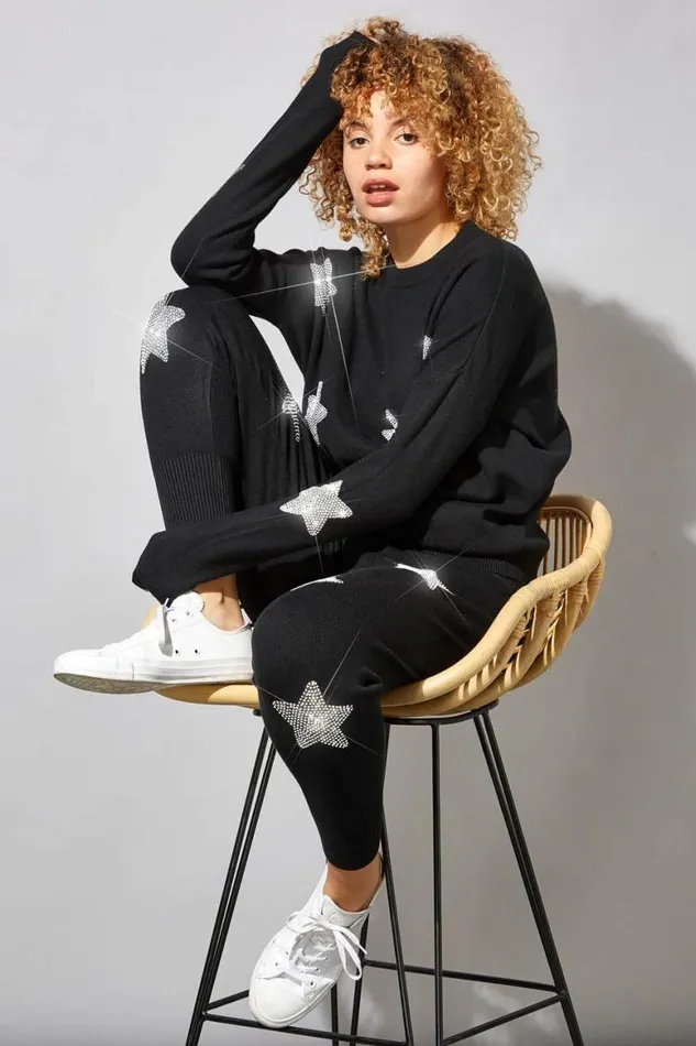 Women Star Knit Lounge Jumper Roman Knitwear