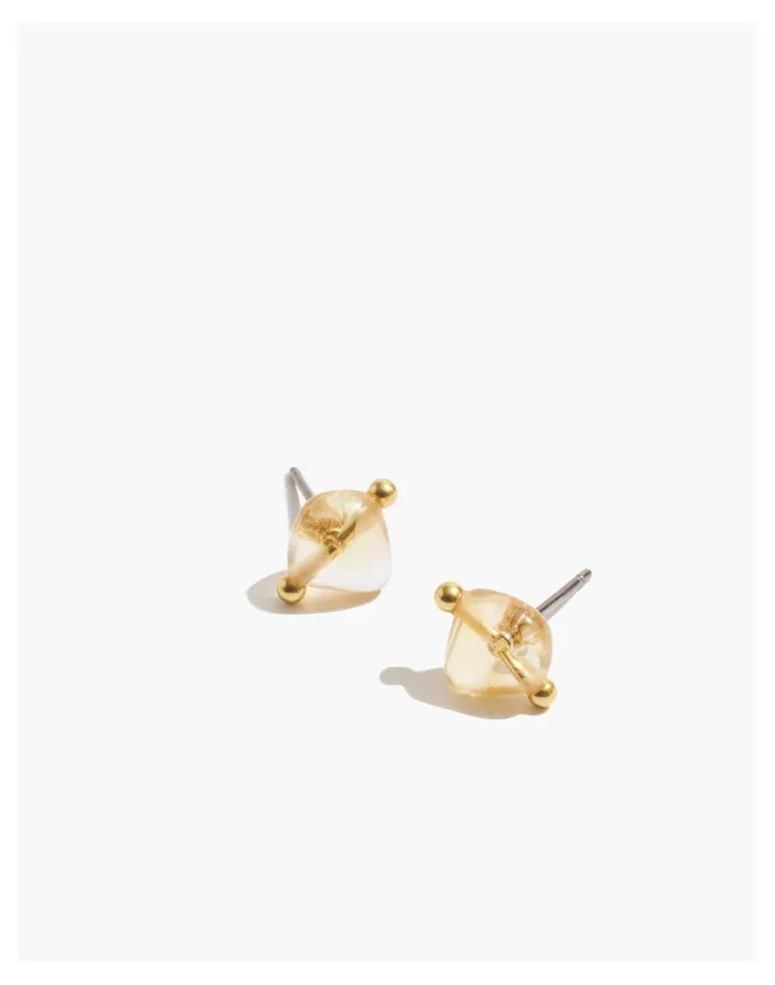 Women Stone Collection Citrine Stud Earrings Citrine Madewell Earrings