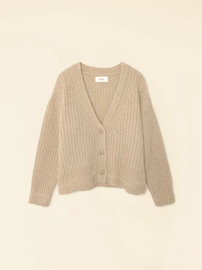Women Sweaters and Jackets Xirena Cream Ice Milli Cardigan