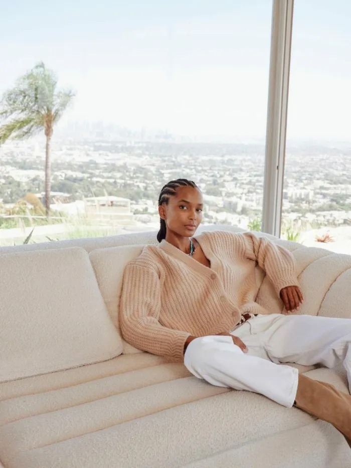 Women Sweaters and Jackets Xirena Cream Ice Milli Cardigan