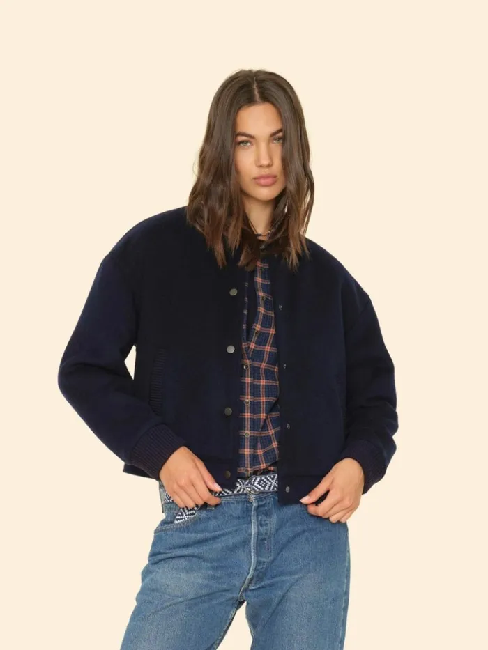 Women Sweaters and Jackets Xirena Dark Navy Braidy Jacket