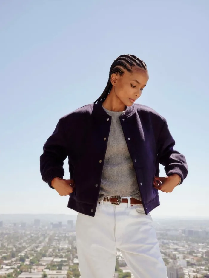 Women Sweaters and Jackets Xirena Dark Navy Braidy Jacket