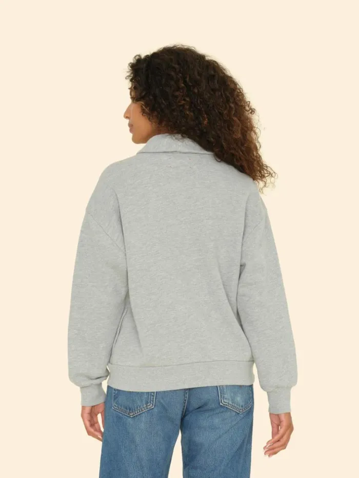 Women Sweats and Tees Xirena Heather Grey Kass Sweatshirt