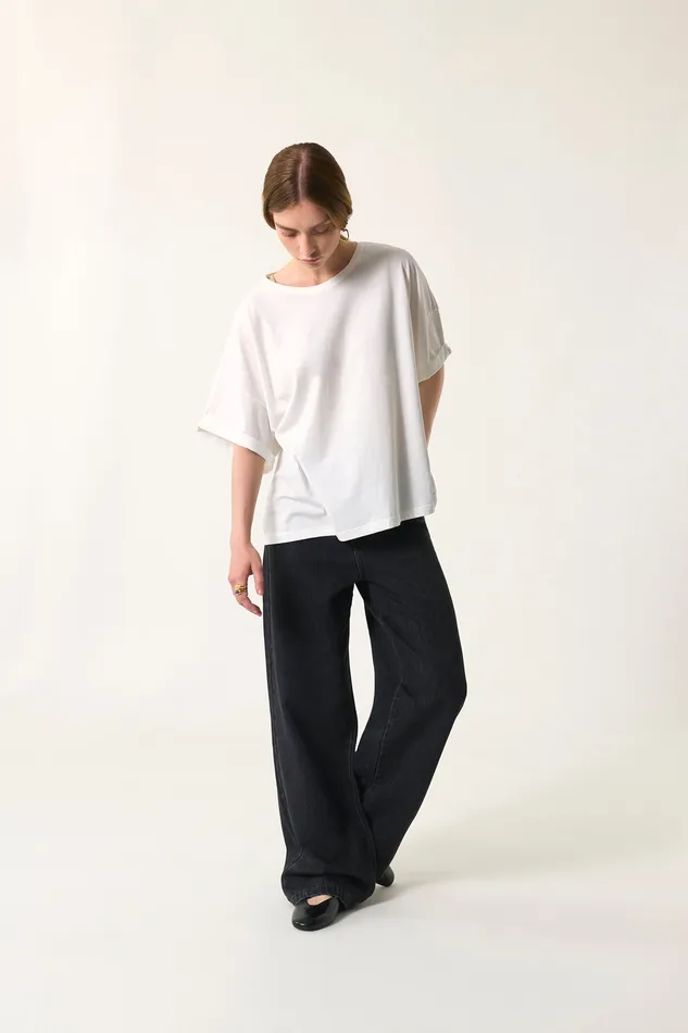 Women TShirt Haricia Ecru TShirt Coton cru Des Petits Hauts TShirts and Sweatshirts