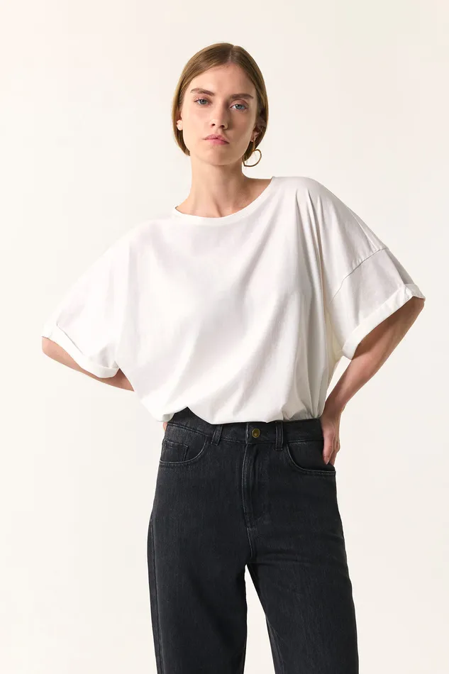 Women TShirt Haricia Ecru TShirt Coton cru Des Petits Hauts TShirts and Sweatshirts