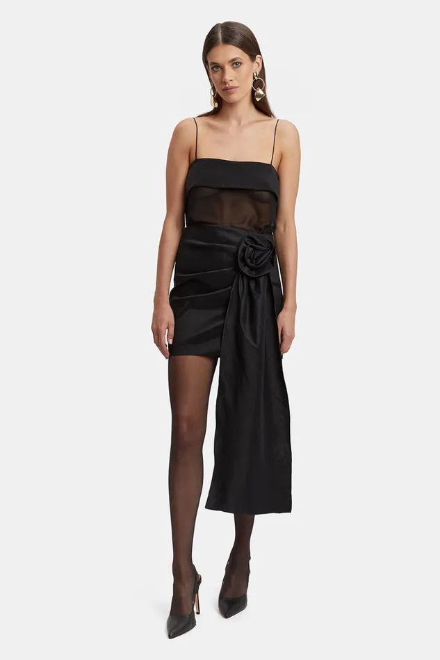 Women Tanks and Camis Bardot Gretel Sheer Cami In Black Black Women Tanks and Camis Bardot Gretel Sheer Cami In Black Black
